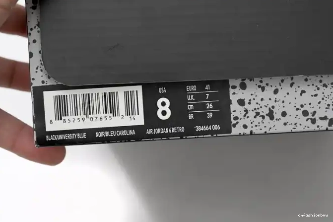 Retro Air Jordan 6 384664-006 UNC 0614